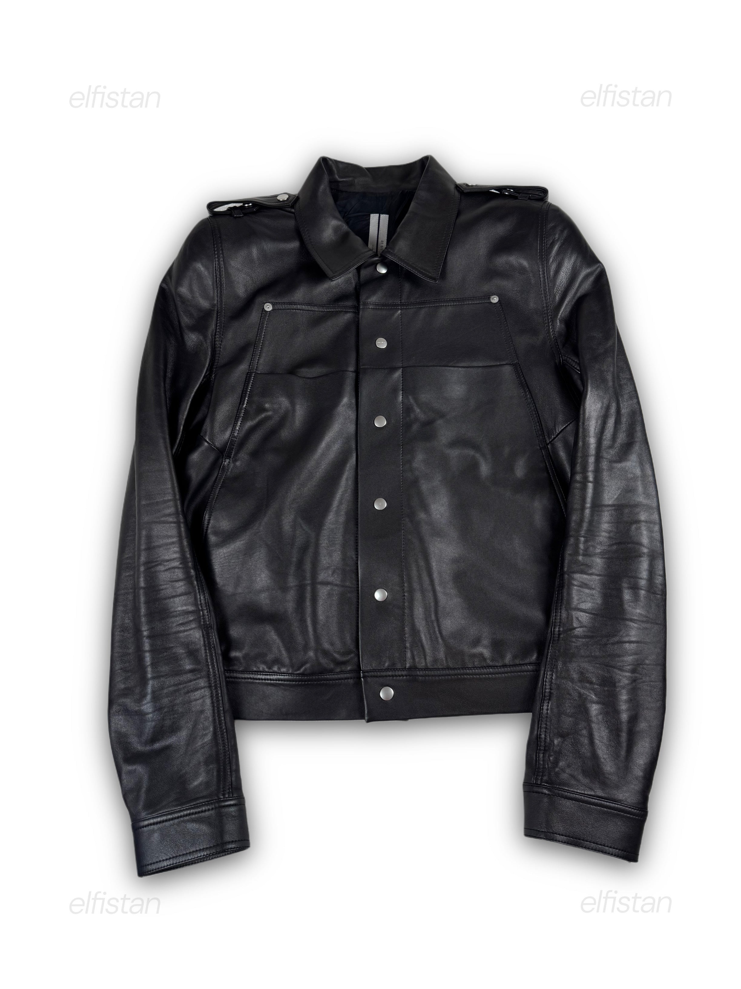 Rick Owens ss20 tectual leather jacket
