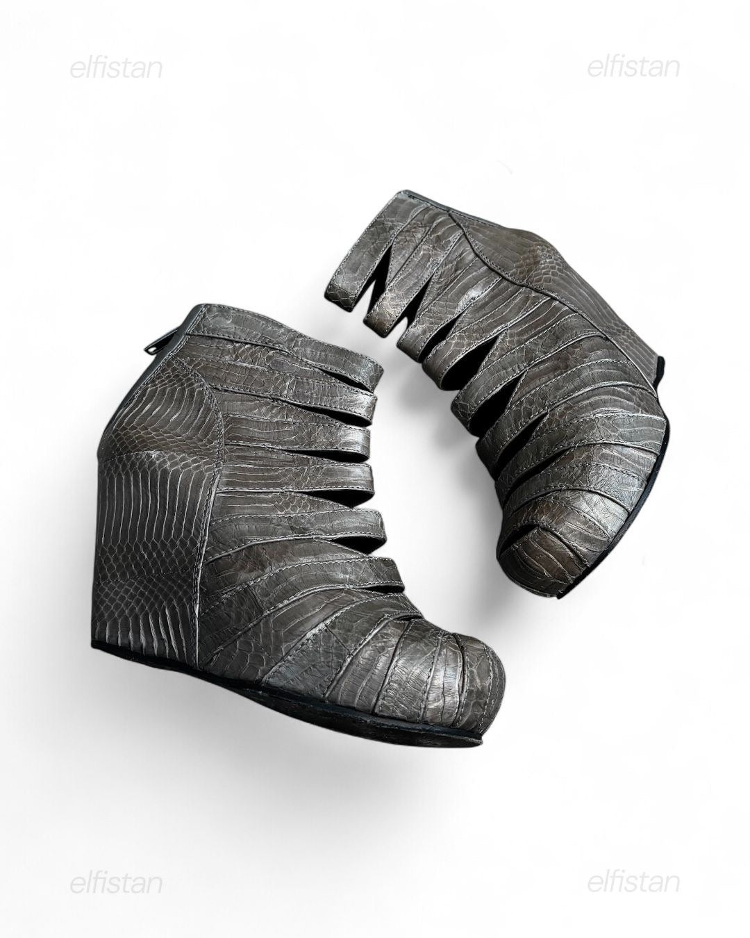 Rick Owens SS11 Mummy snakeskin wedges
