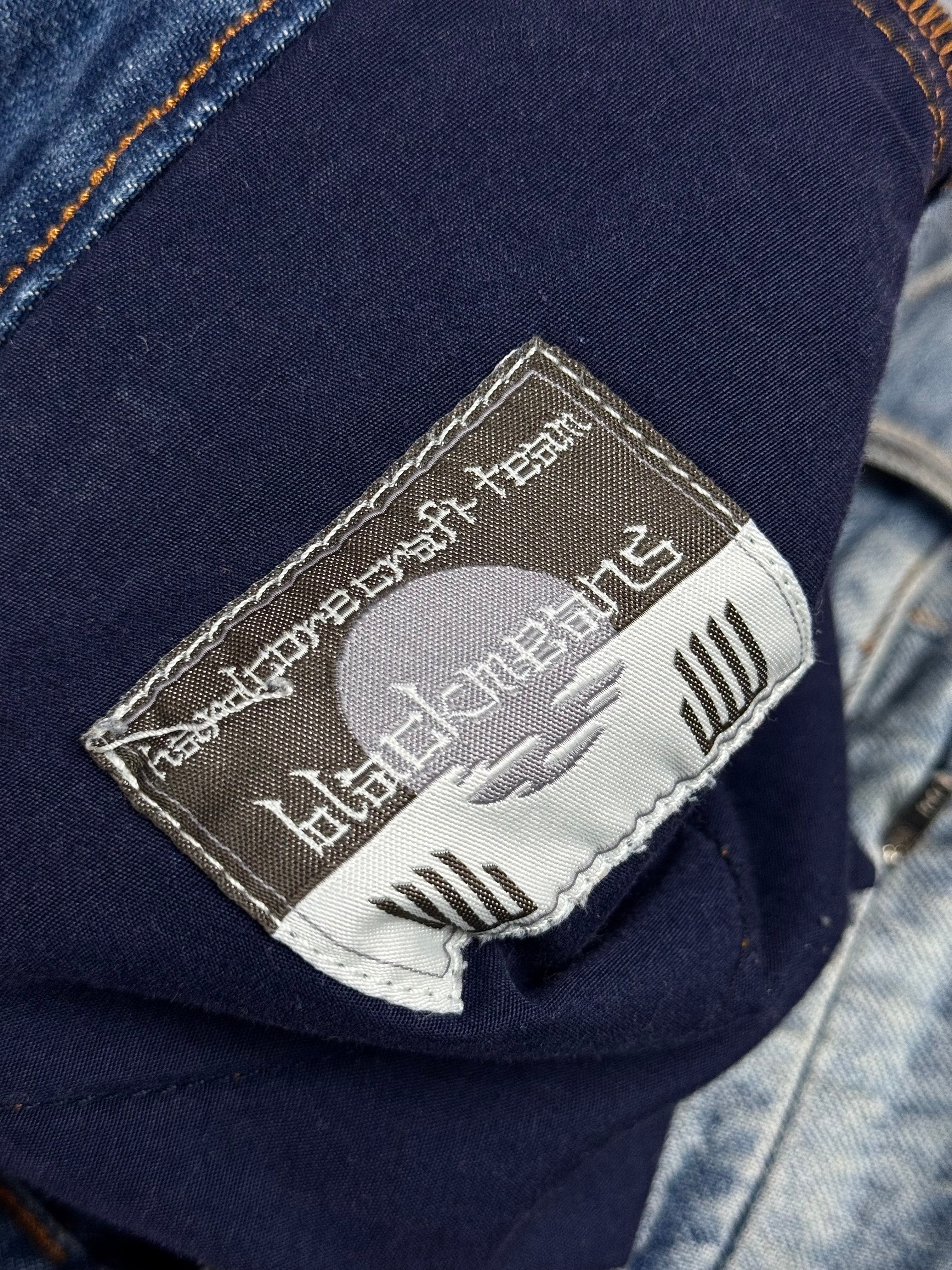 Alyx x Bleackmeans shredded denim blue