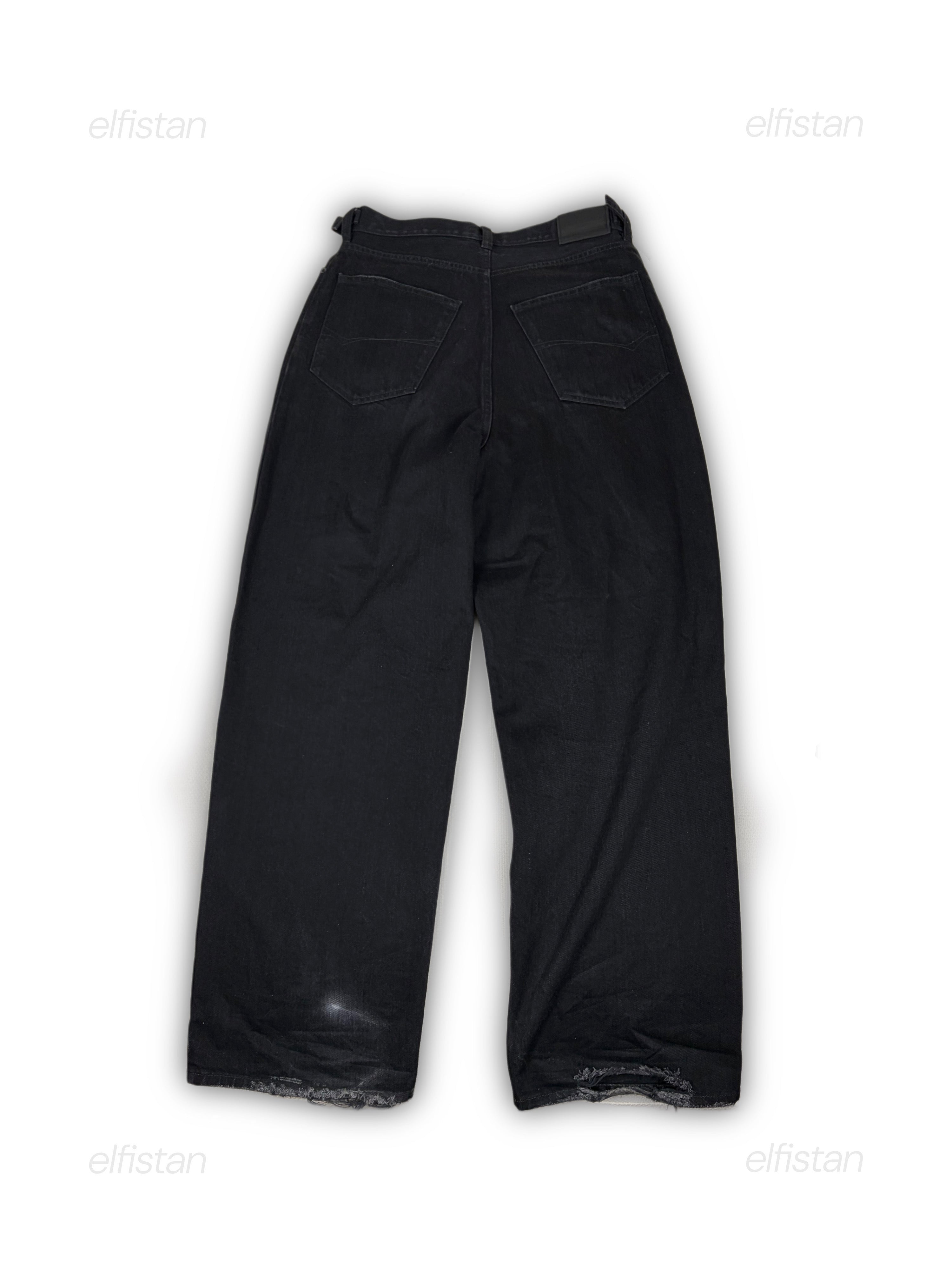 Balenciaga black baggy denim