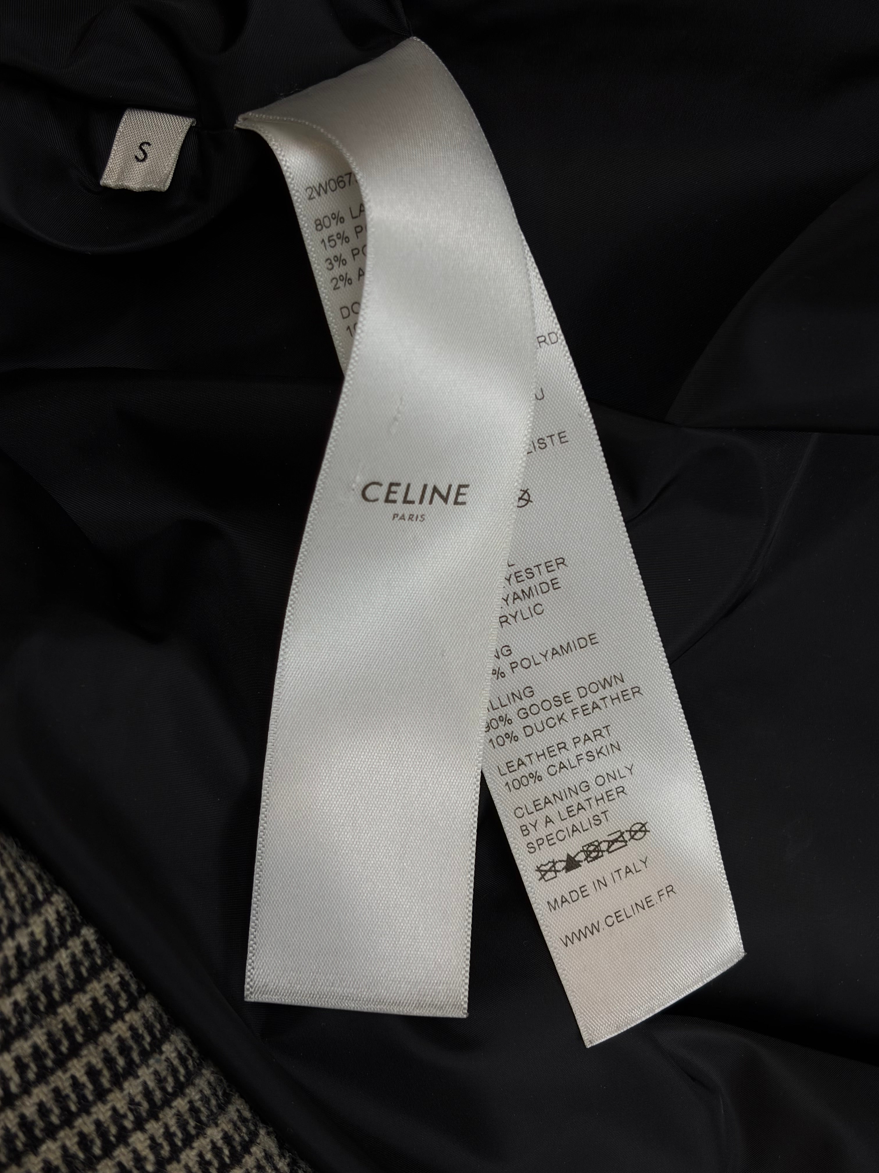 Celine FW19 Prince of Wales Puffer