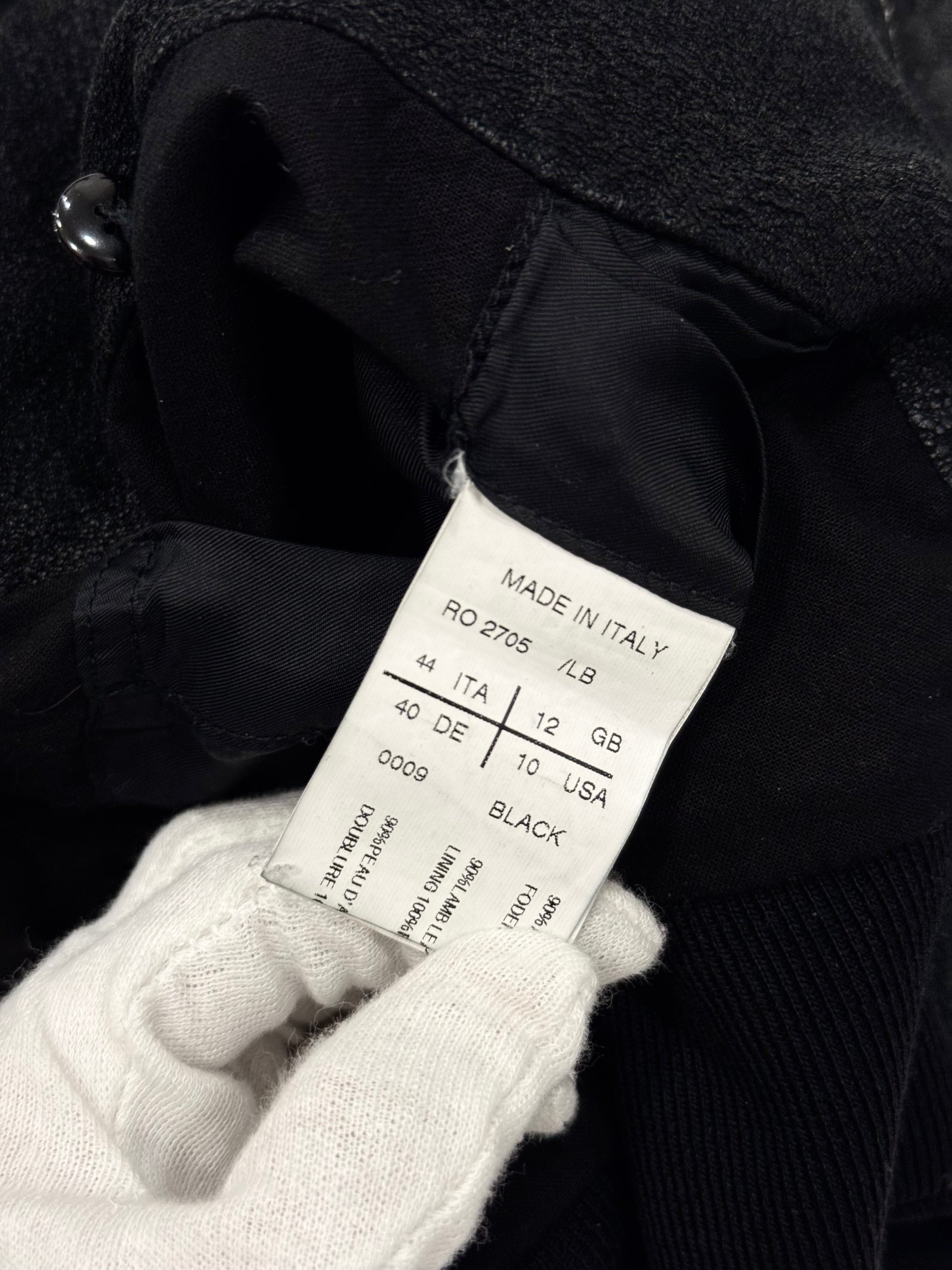 Rick Owens Cropped Leather Jacket