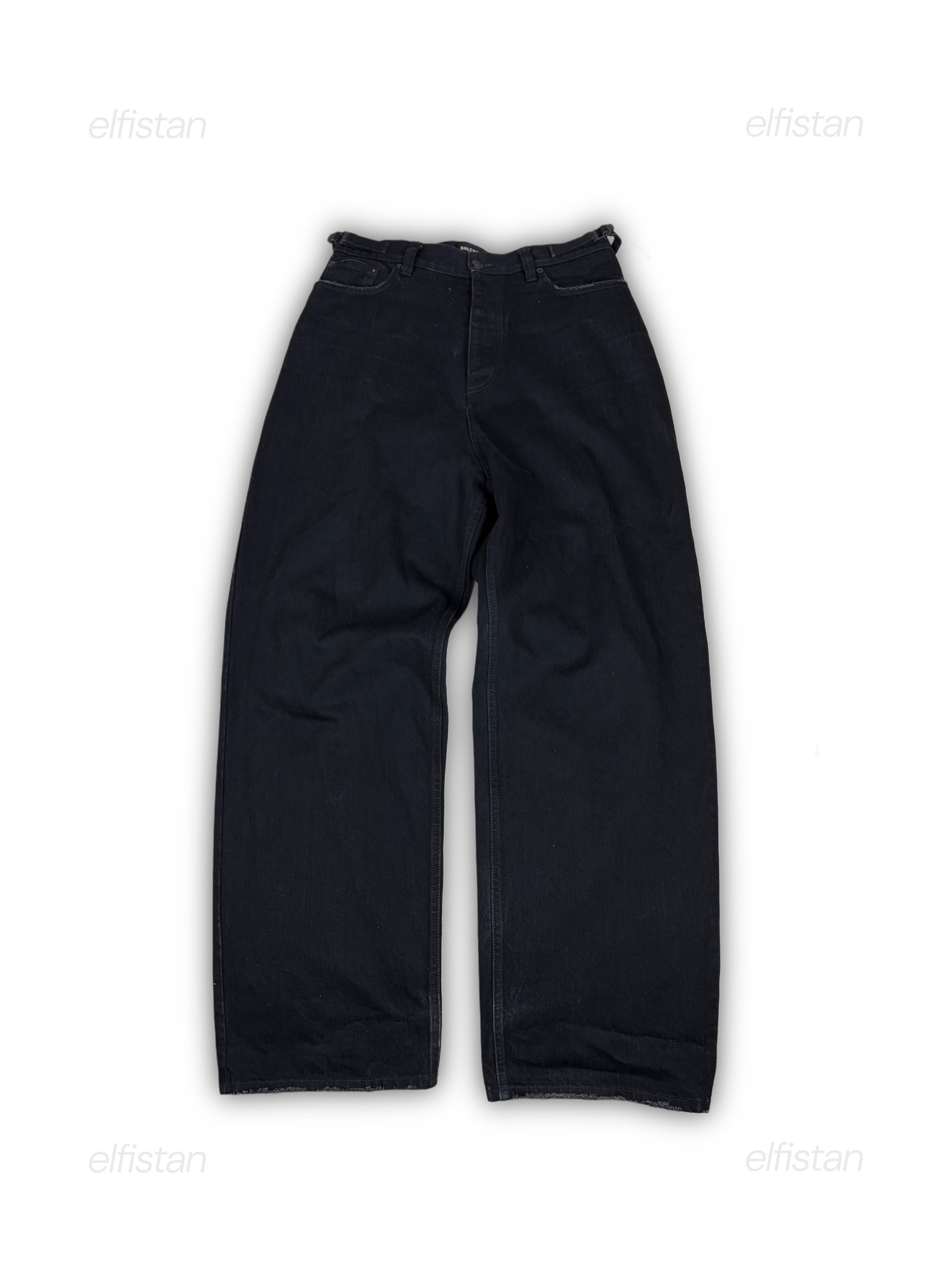 Balenciaga black baggy denim