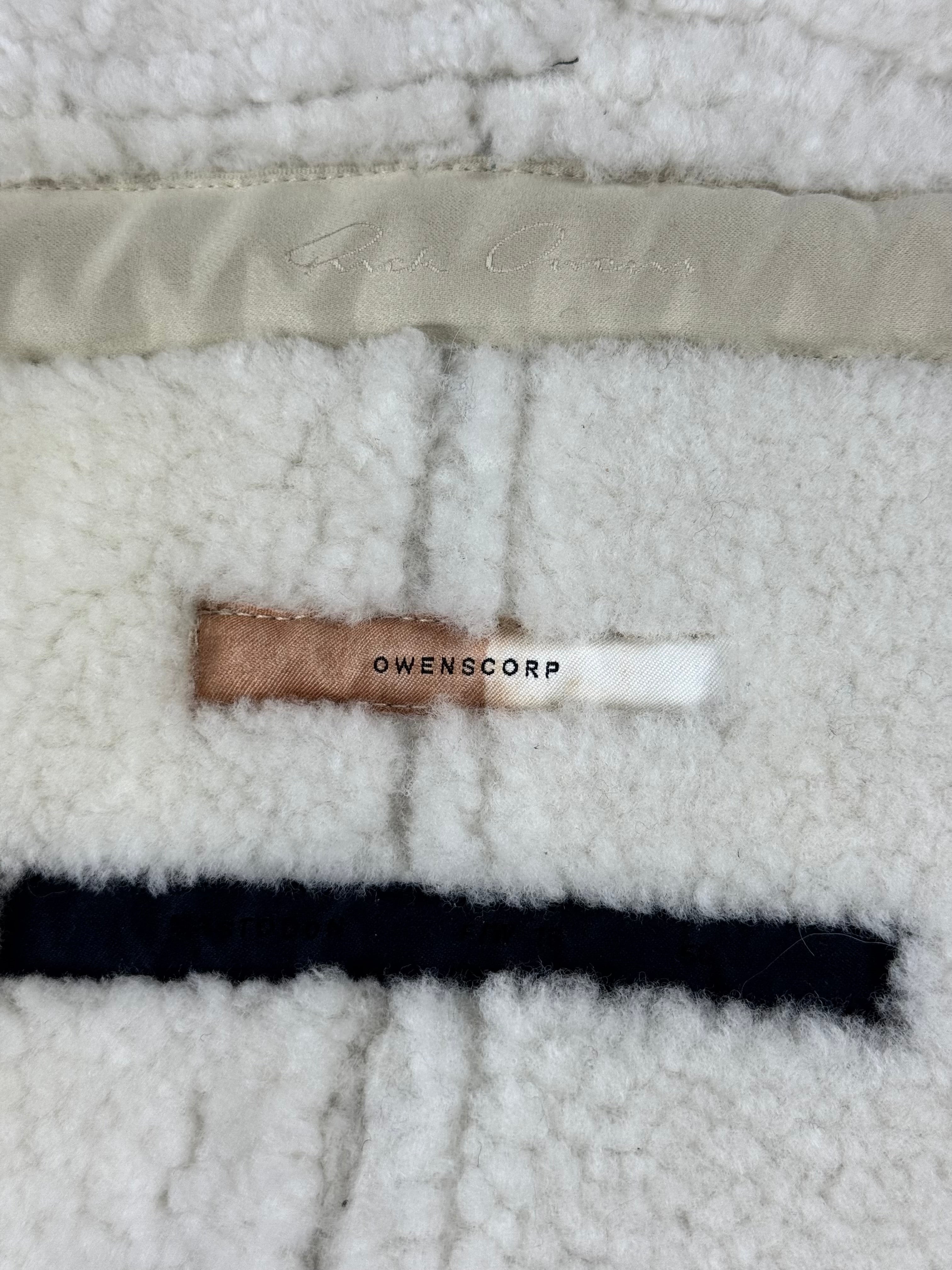 Rick Owens FW16 Mastodon Runway Hooded Shearling jacket