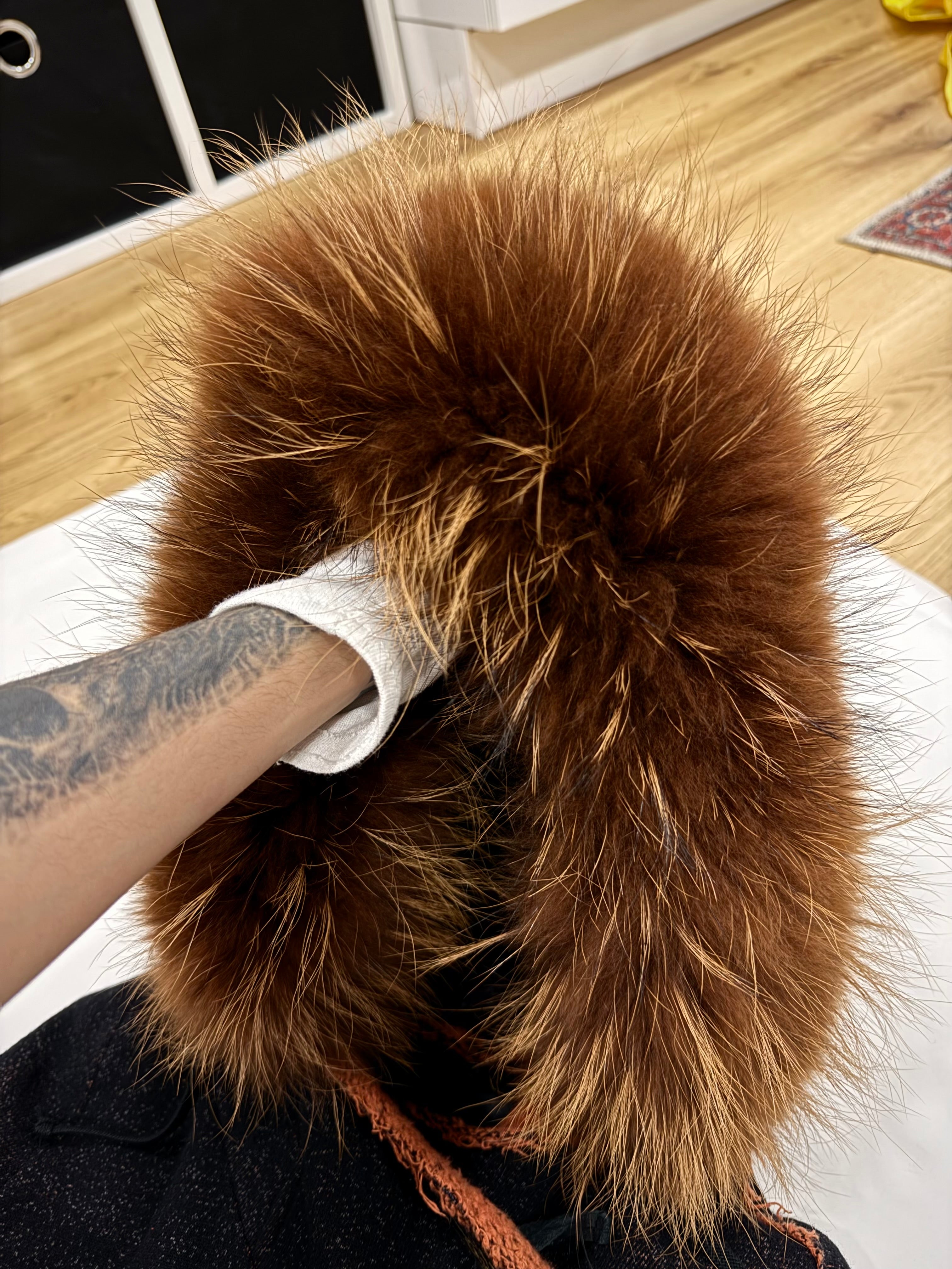 LGB Raccoon Fur Poncho