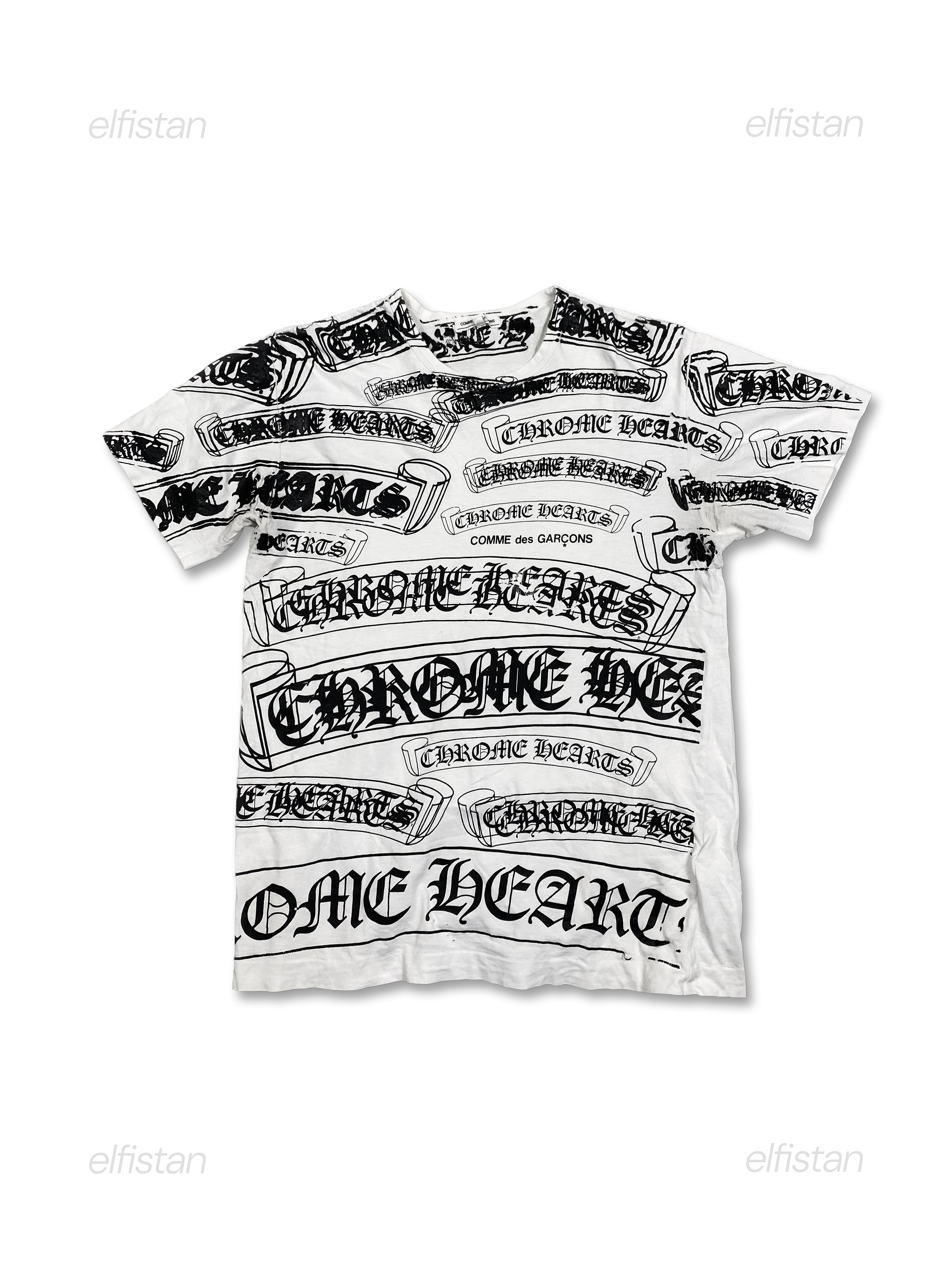 Comme des Garçons x Chrome Hearts 2007 Repeat Logo T-Shirt