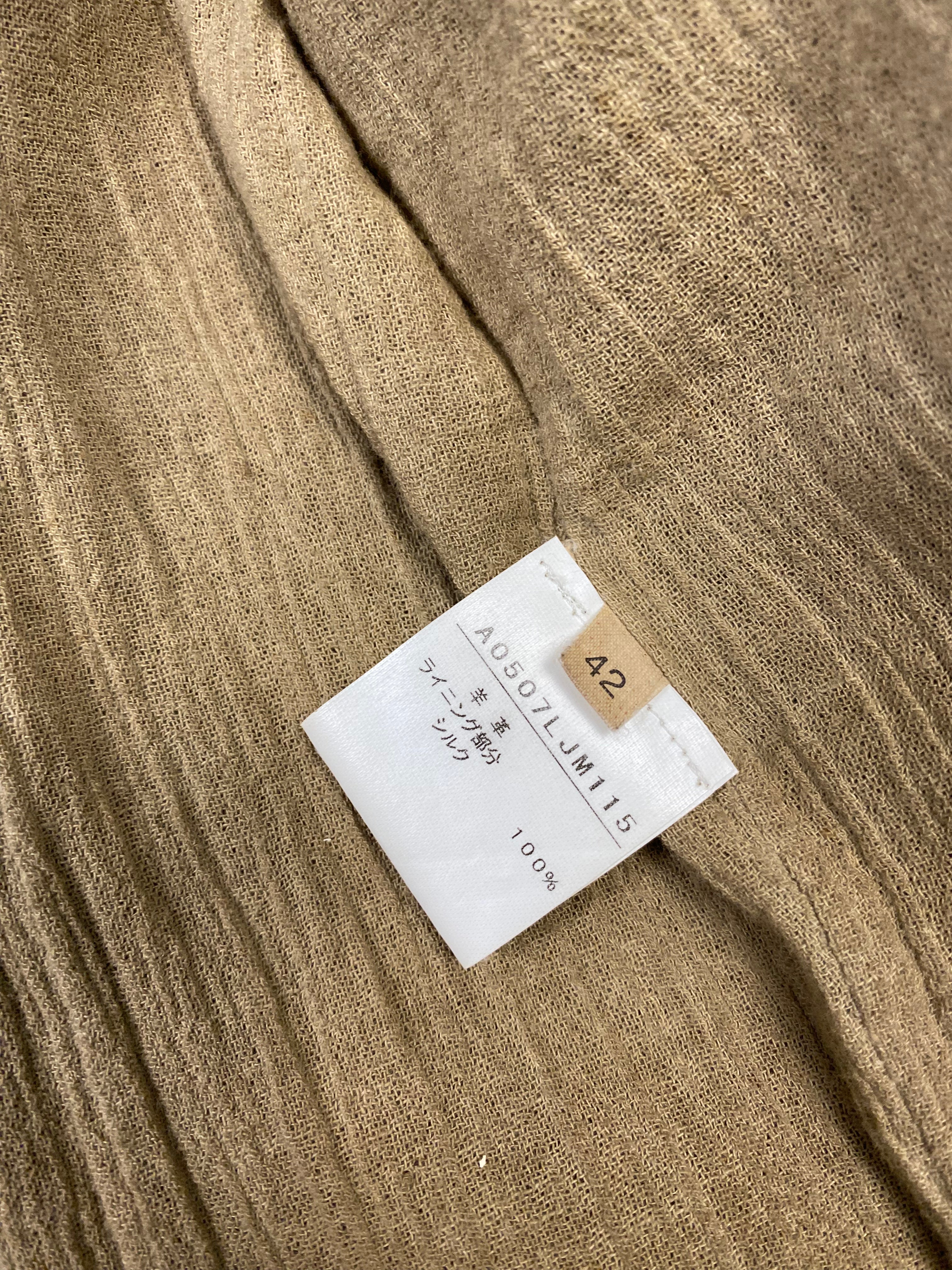 Giorgio Brato Lamb Skin Leather Jacket