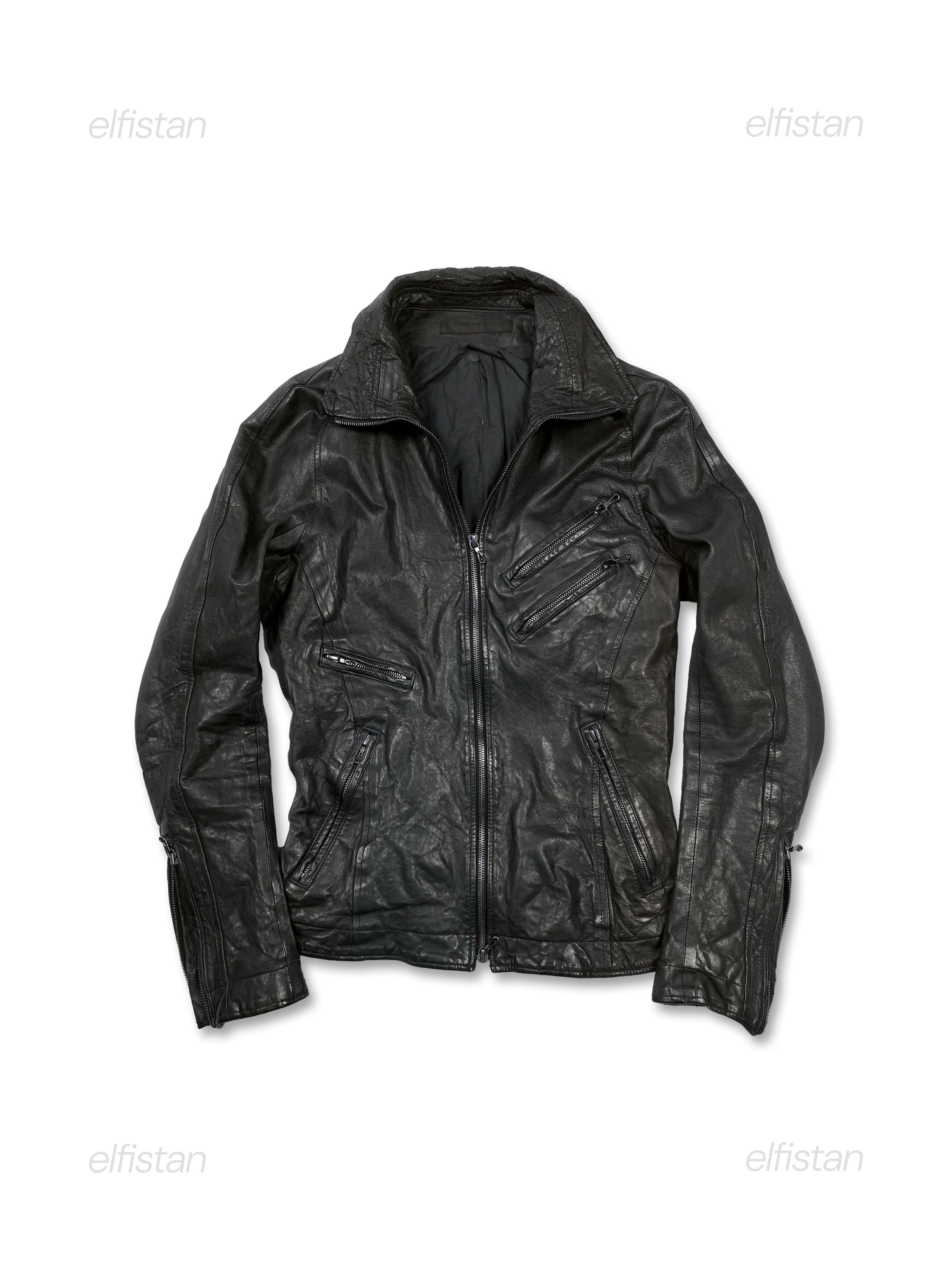 Julius 2009 Jut Neck Lamb Leather Jacket