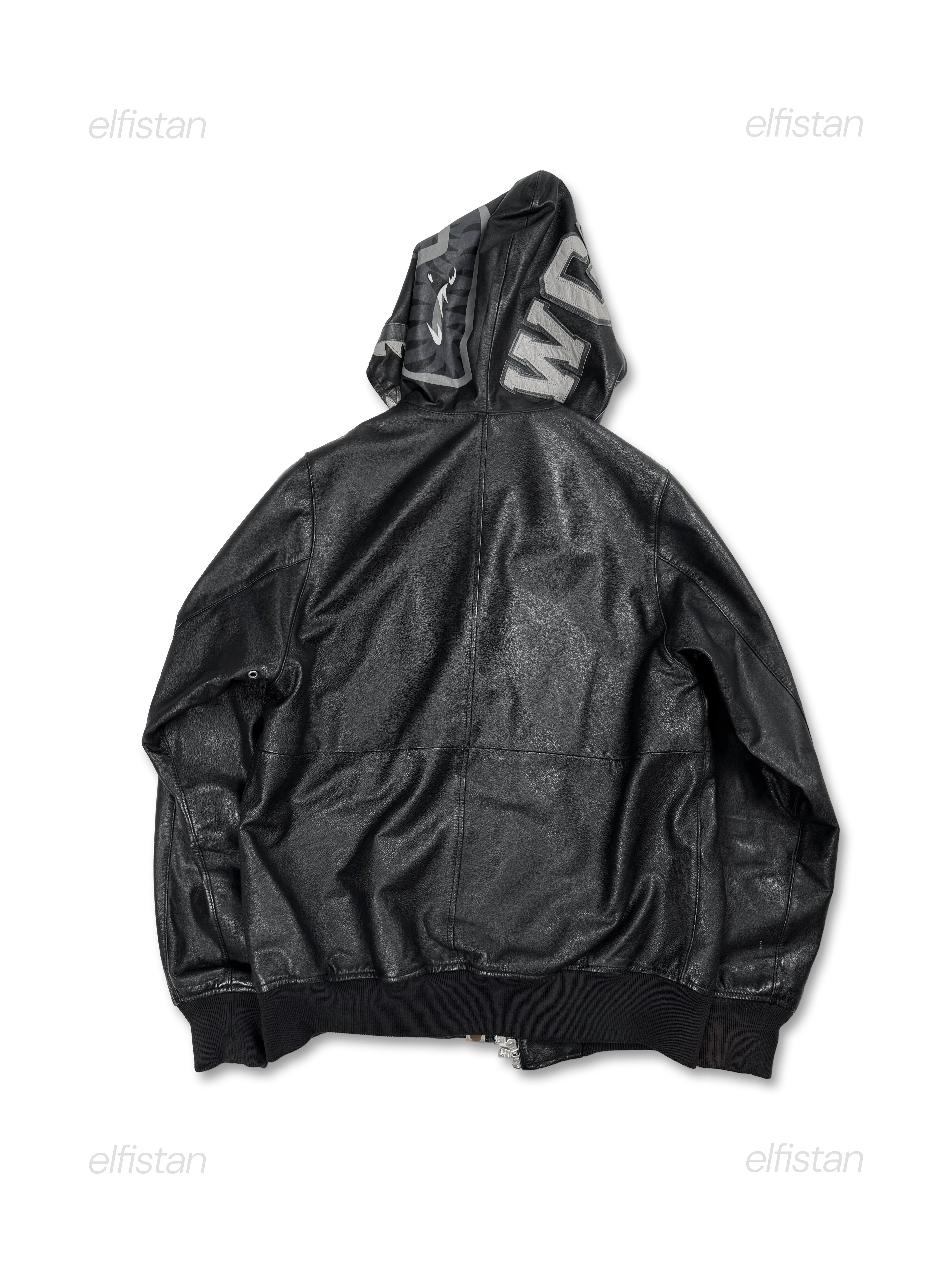 Bape Leather Shark Hoodie
