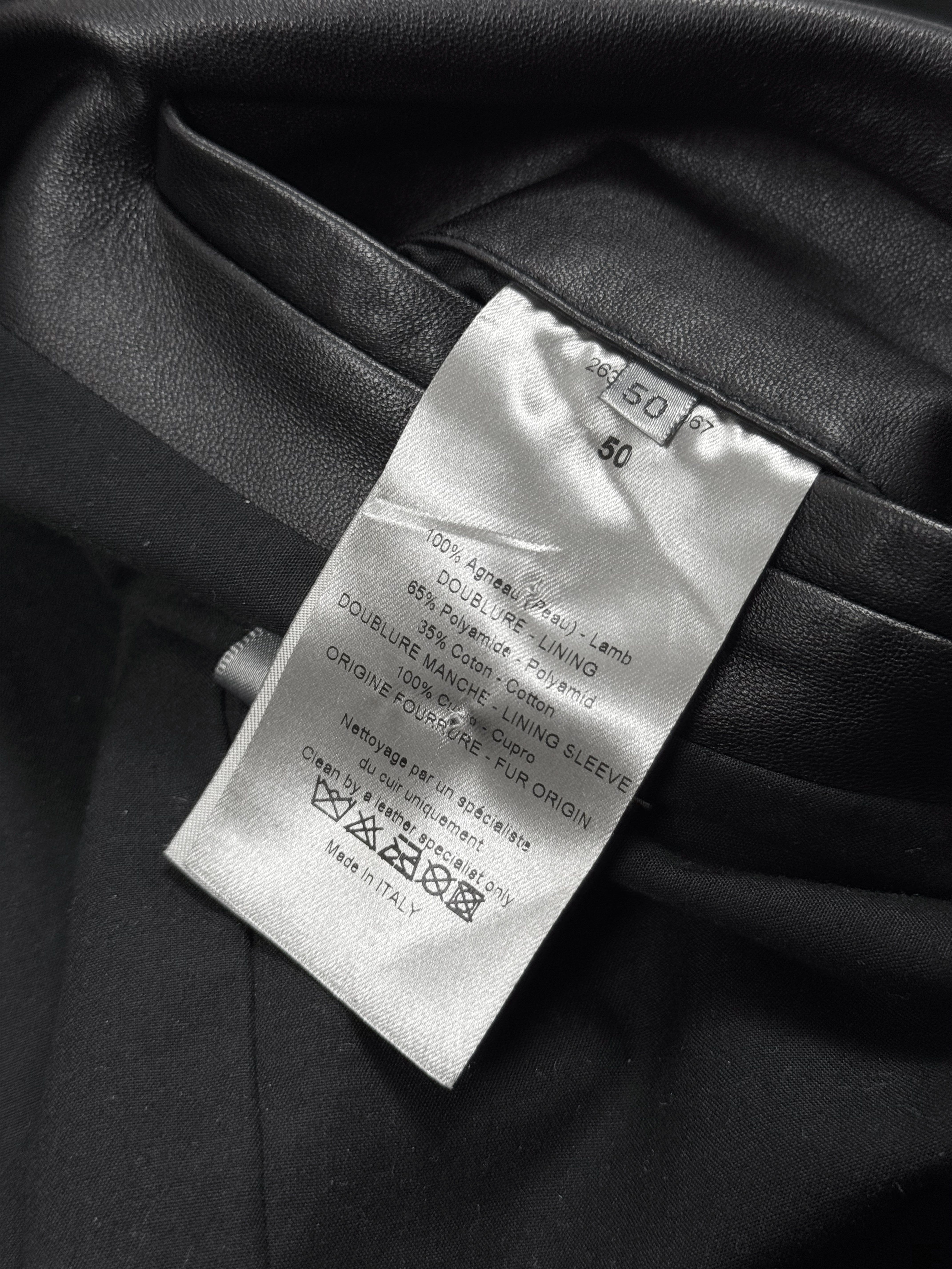 Dior Homme Leather Velvet Jacket