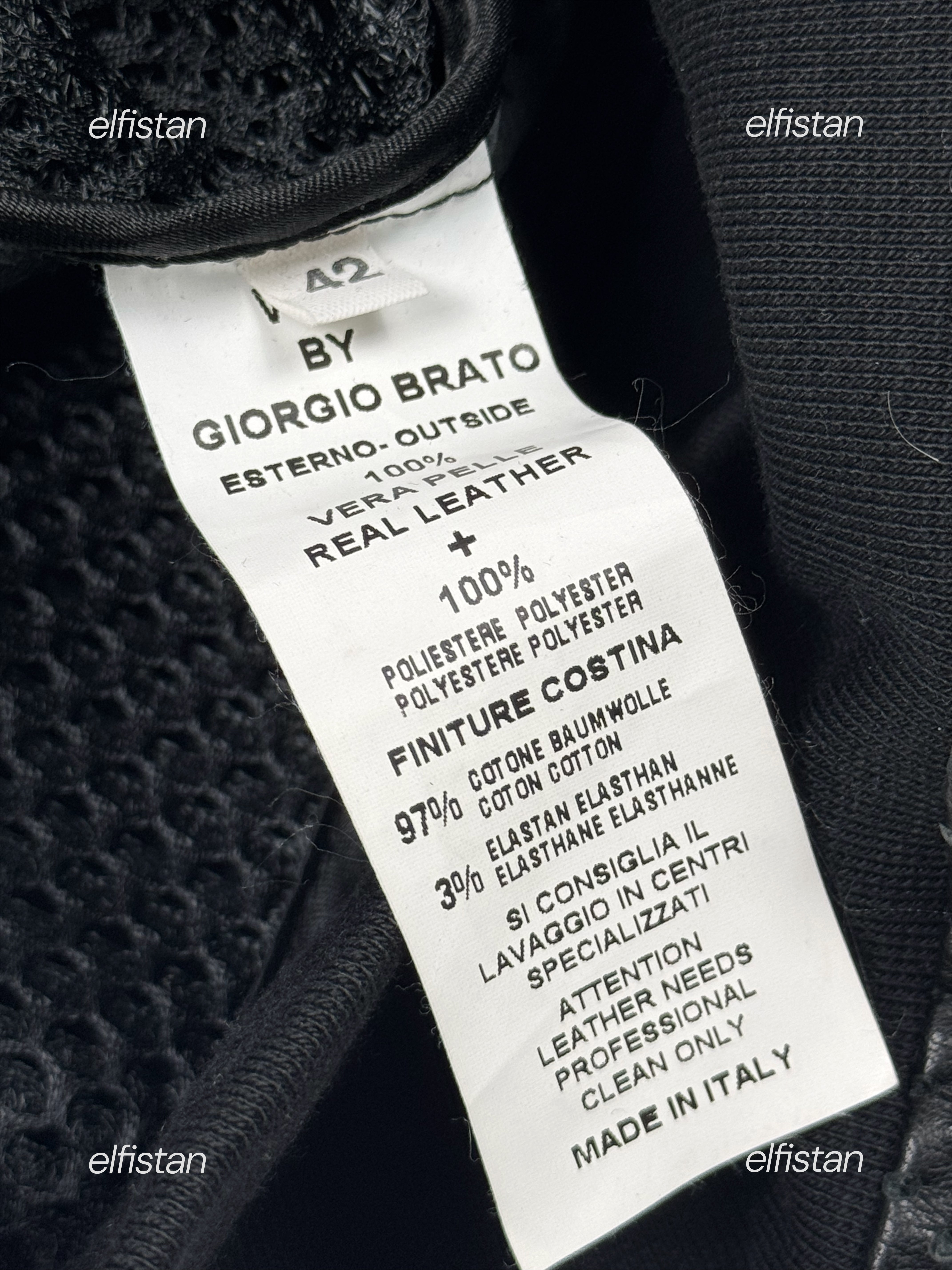 Giorgio Brato leather Mesh Jacket