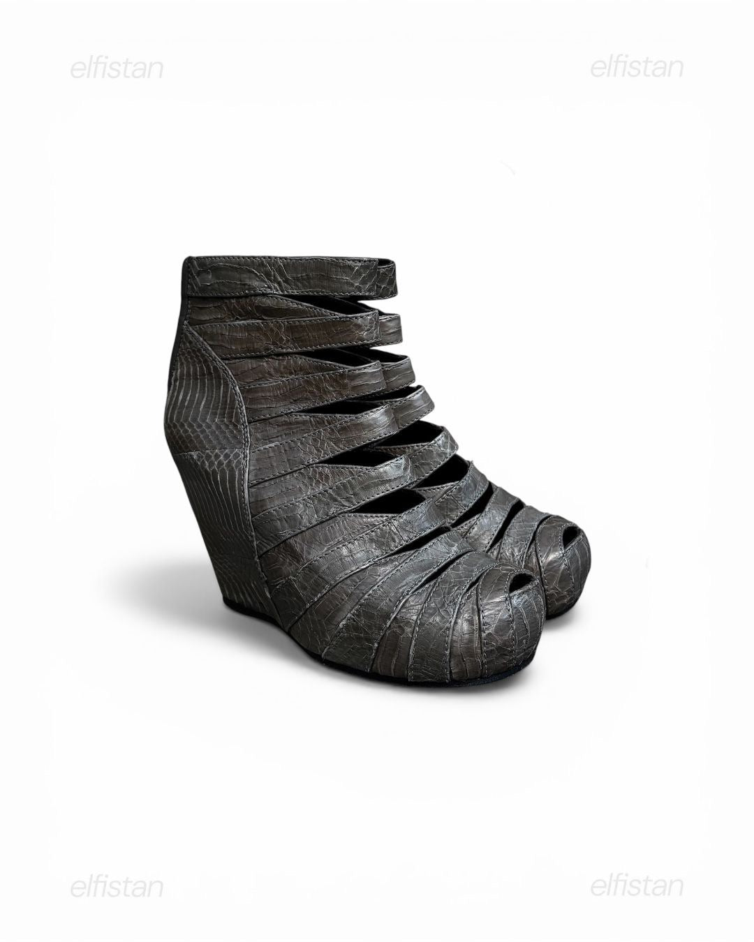 Rick Owens SS11 Mummy snakeskin wedges