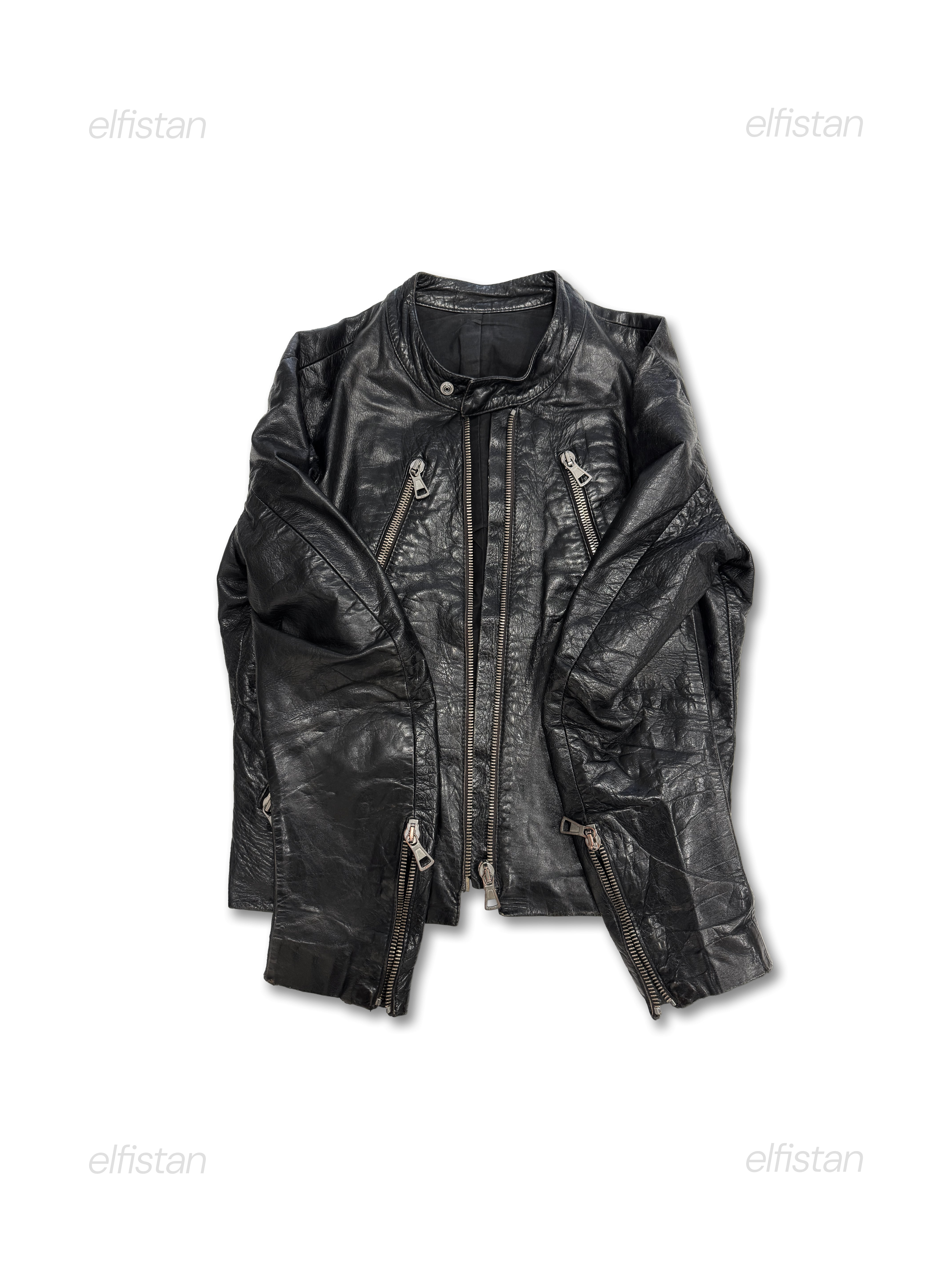 Maison Martin Margiela 2002 Black Leather 5 Zip