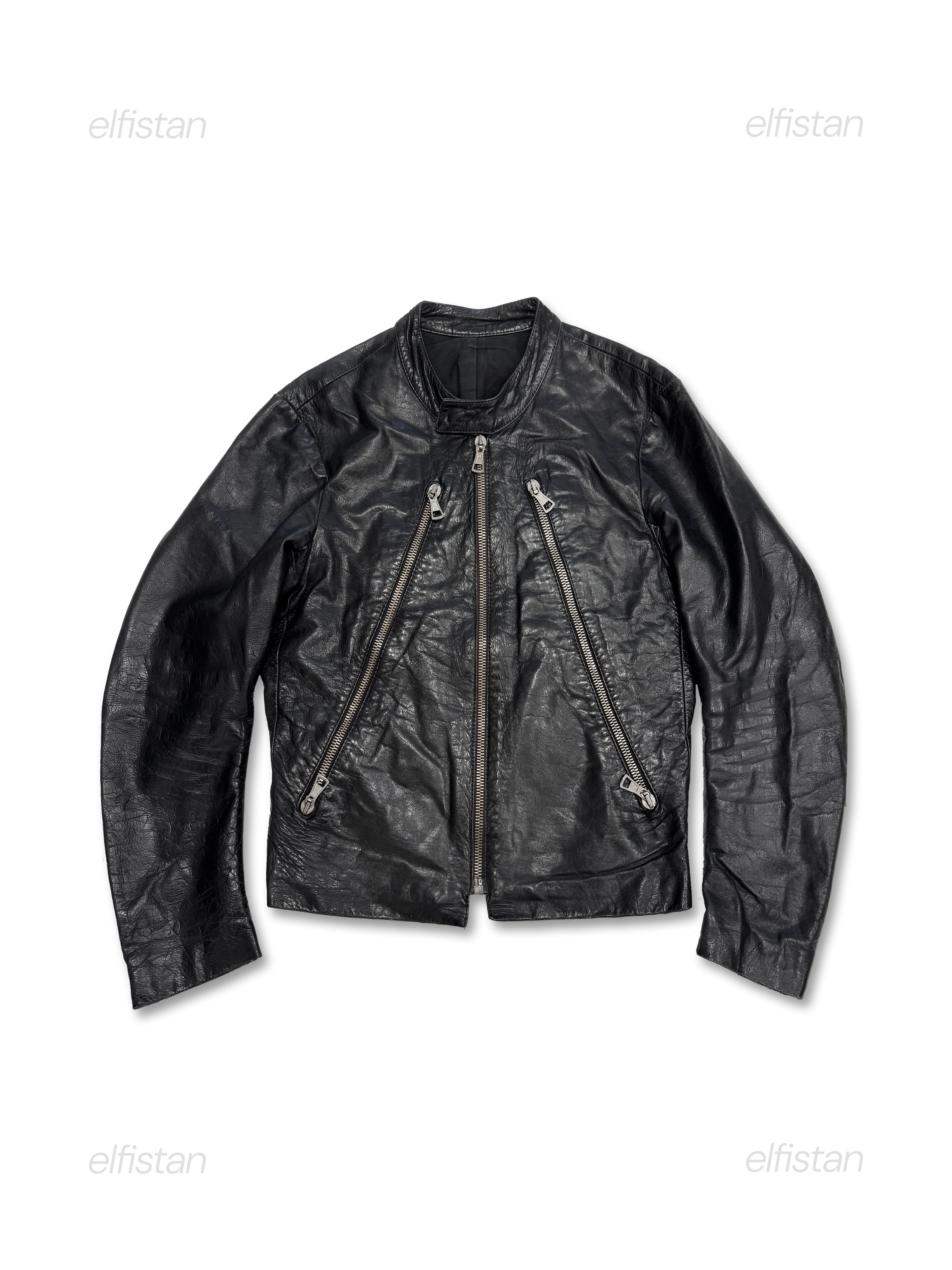 Maison Martin Margiela 2002 Black Leather 5 Zip