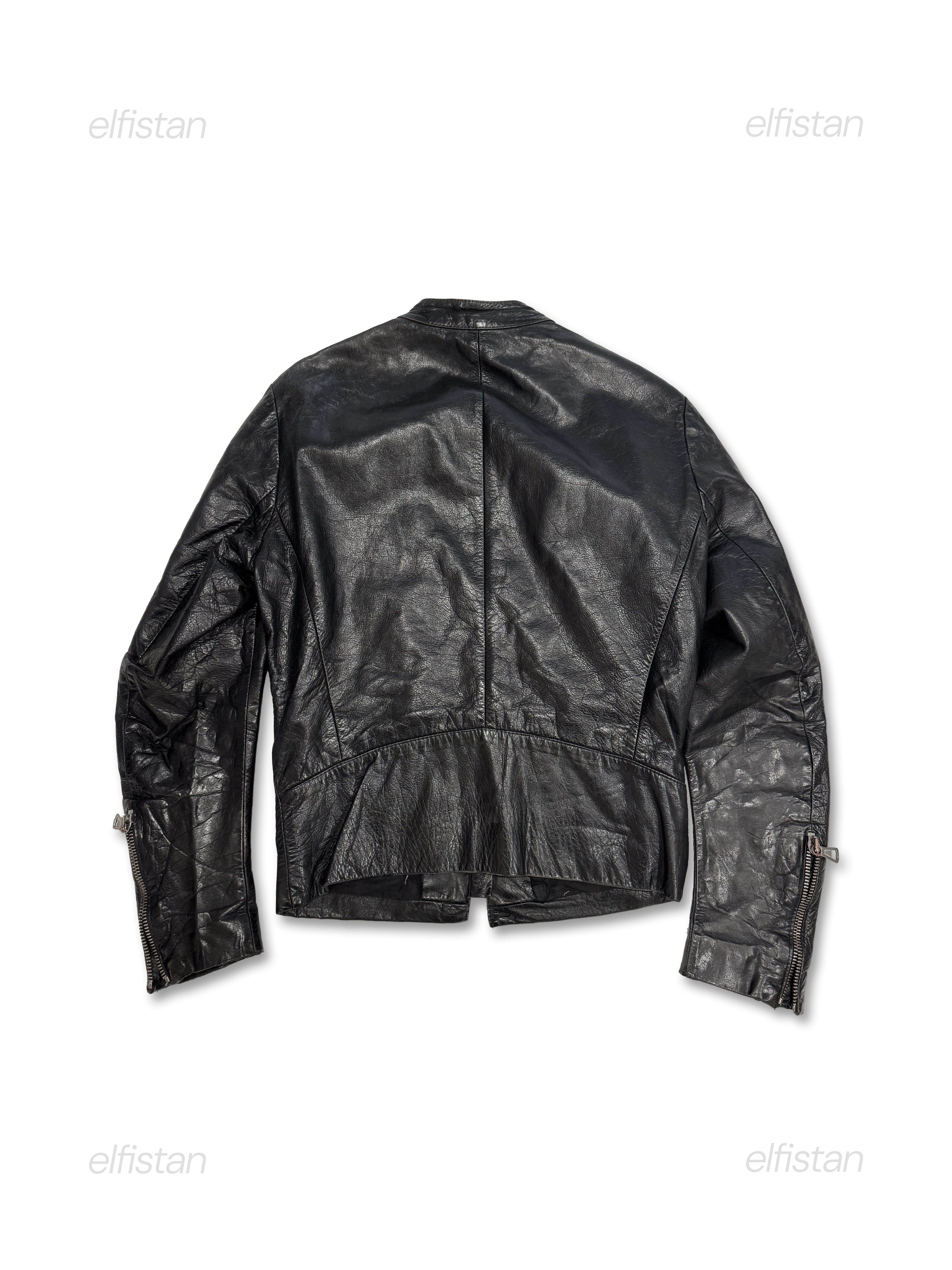 Maison Martin Margiela 2002 Black Leather 5 Zip