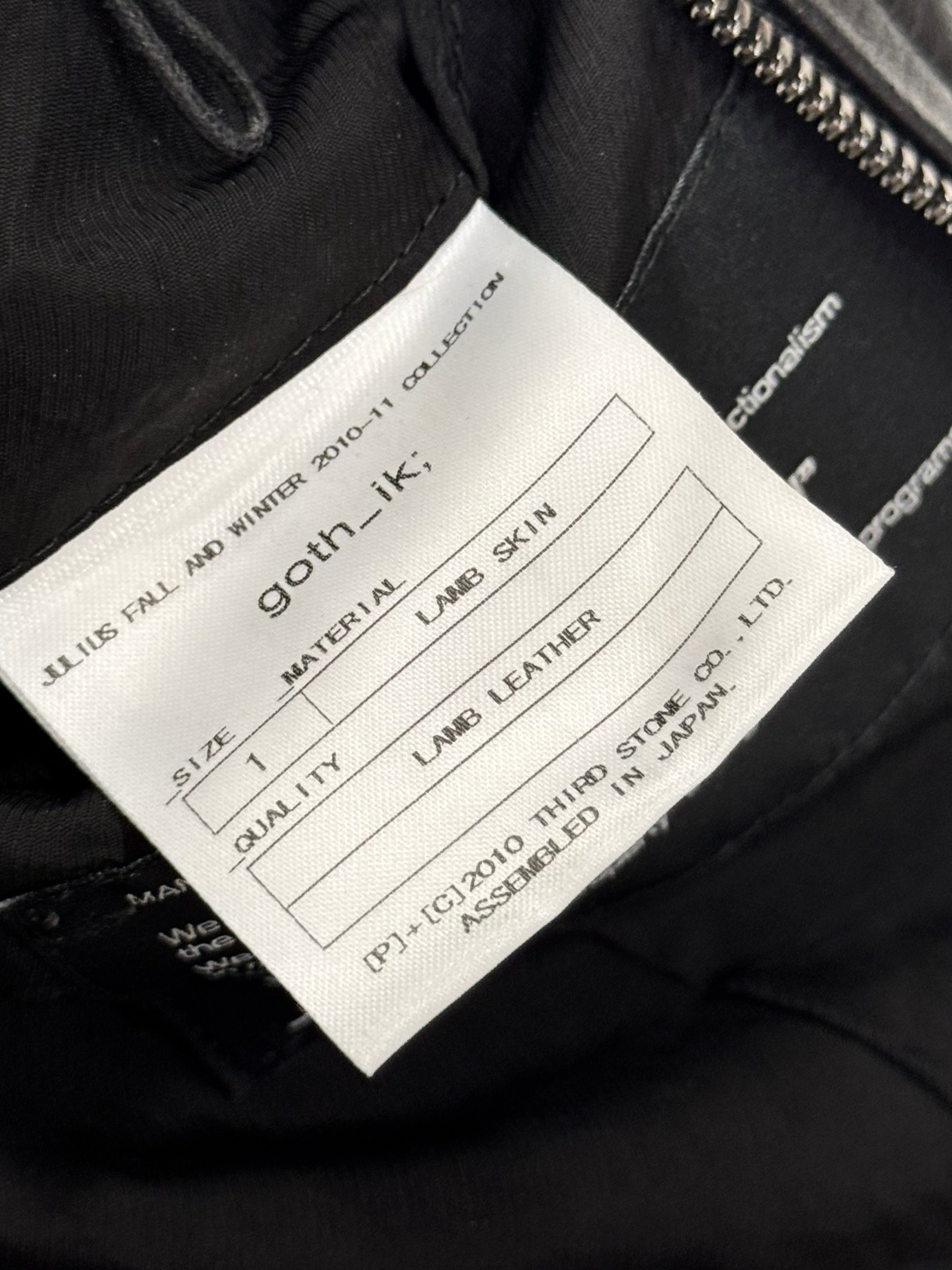 Julius AW10 Goth_ik Rider Jacket