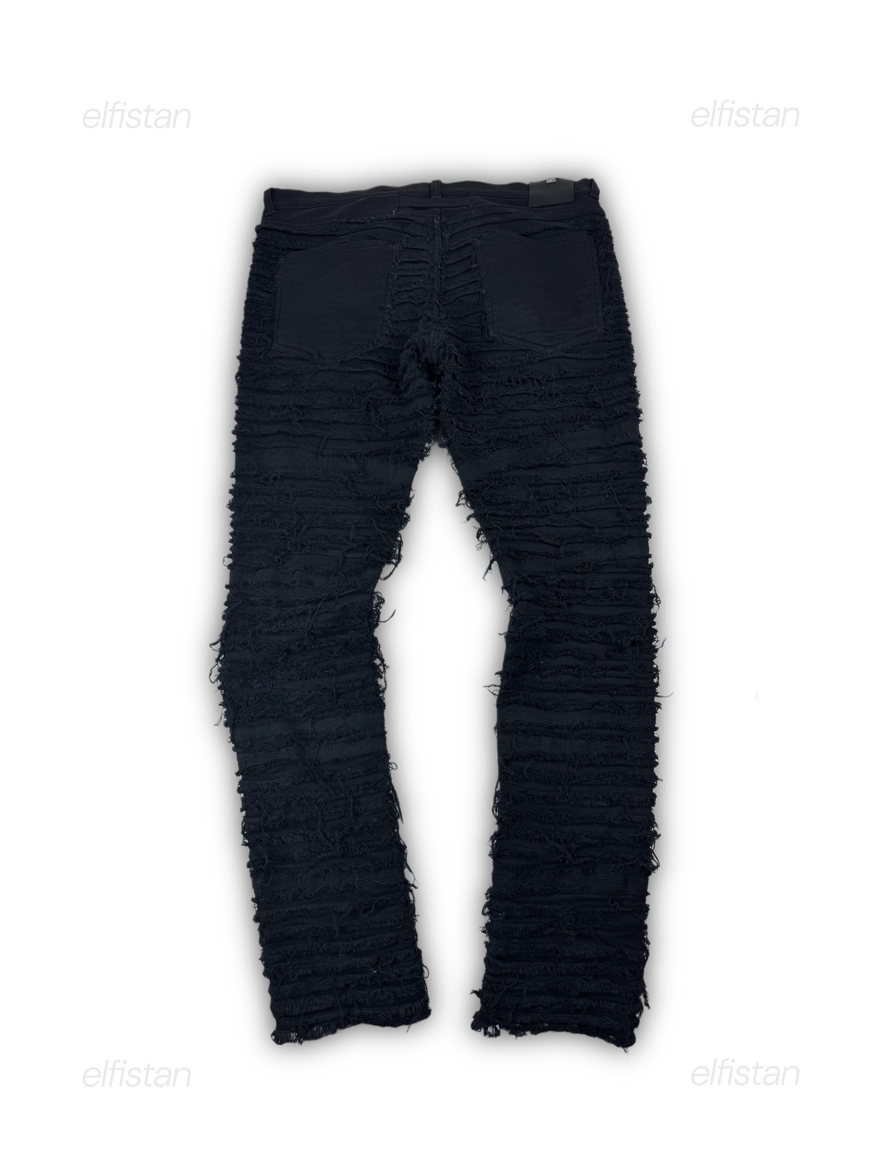 Alyx x Blackmeans shredded denim