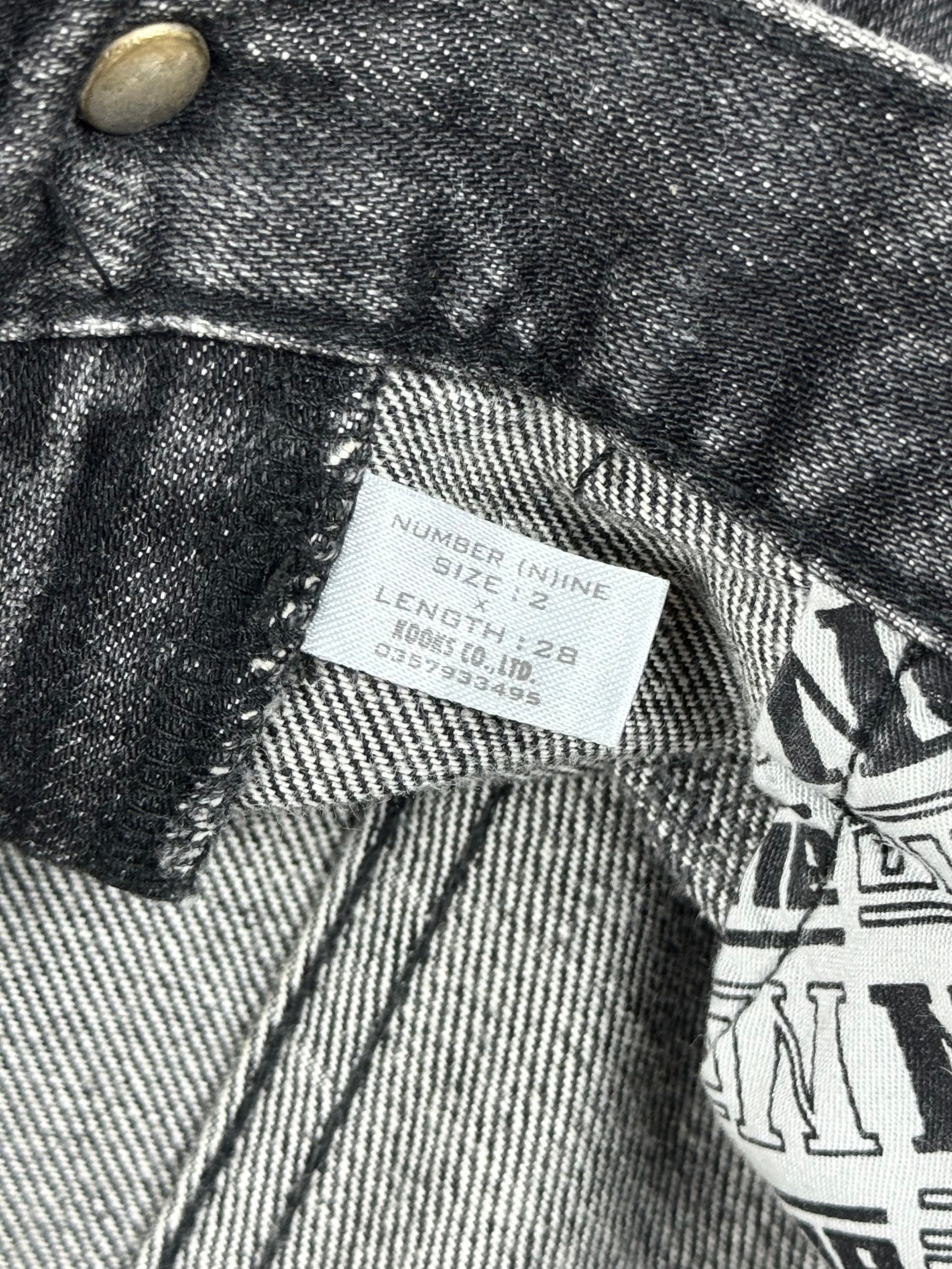 Number (N)ine aw01 grunge denim