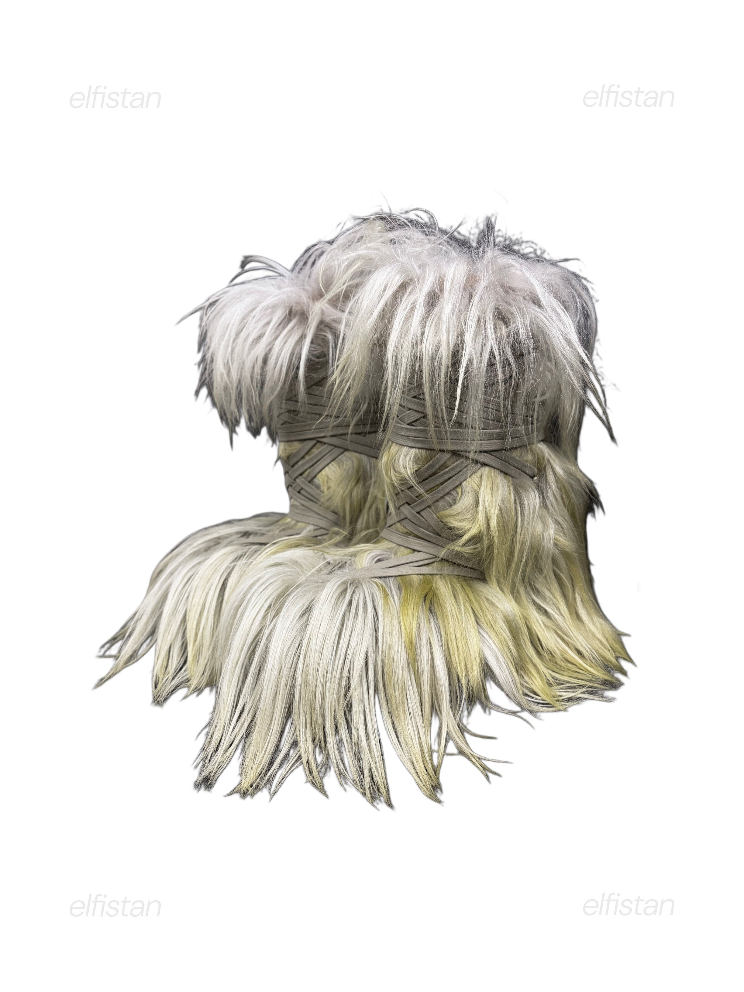 Rick Owens x Moncler Big Rock fur boots