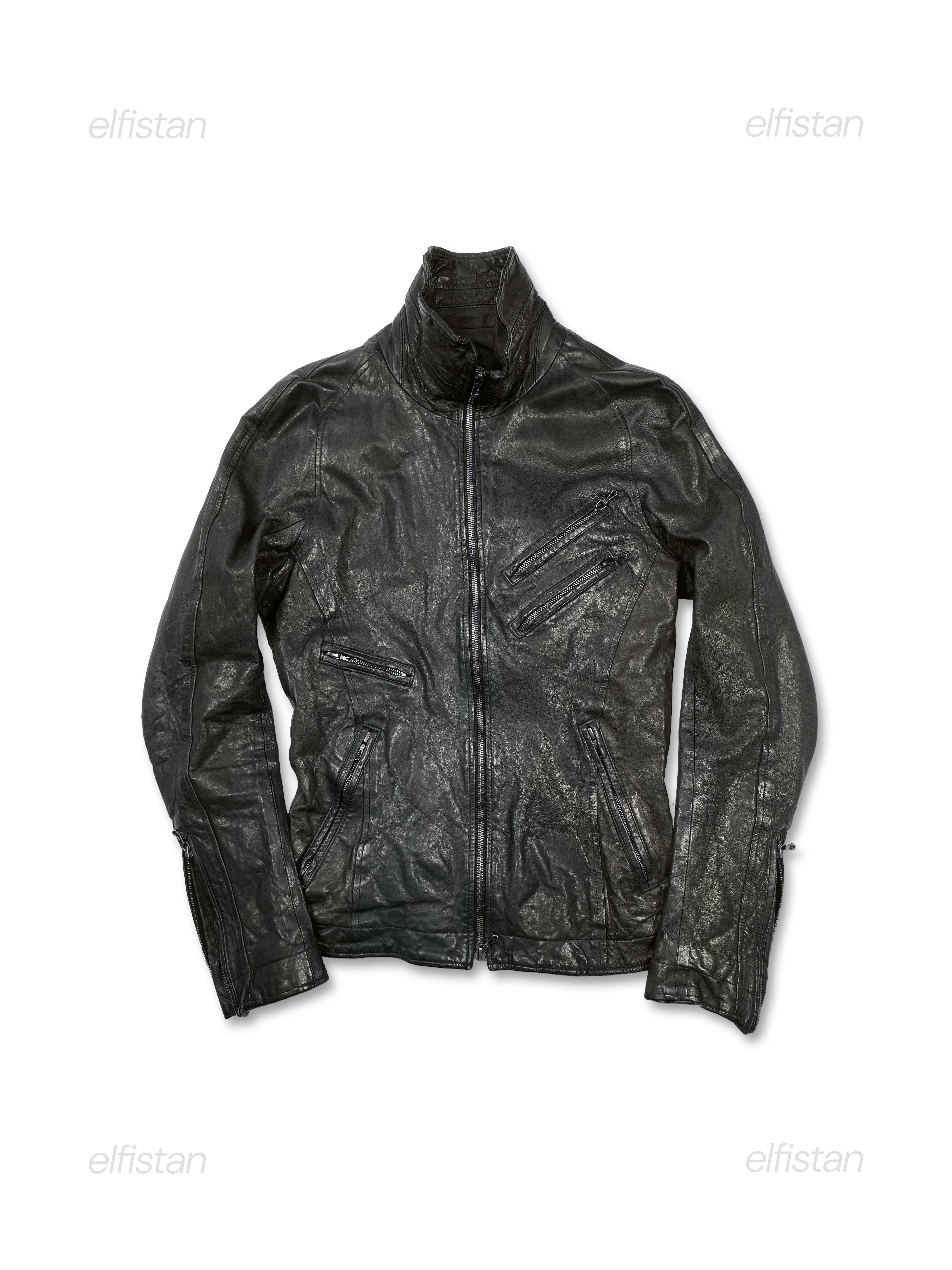Julius 2009 Jut Neck Lamb Leather Jacket