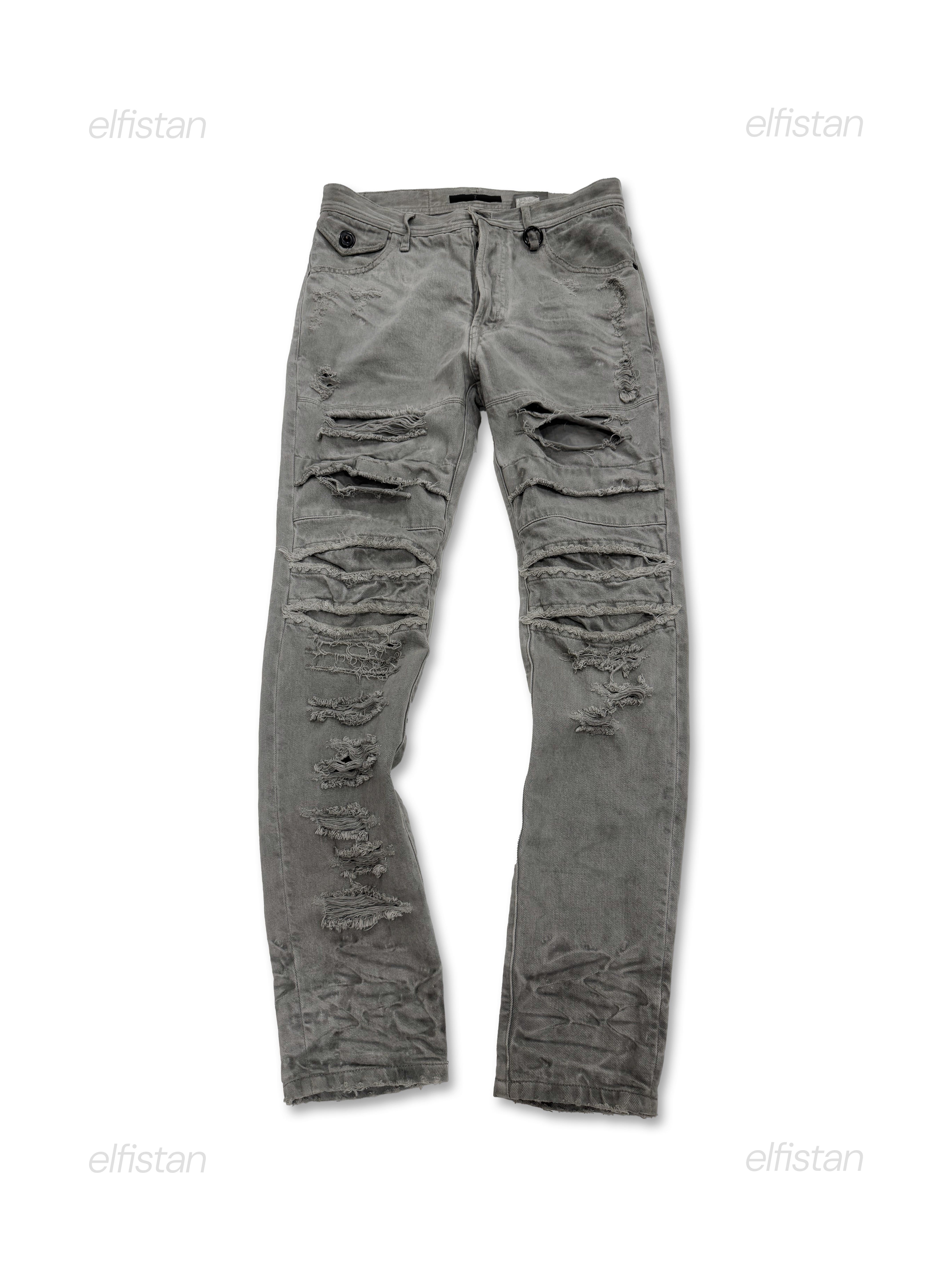 Julius  SS13 "Vandalism" Crashed Denim