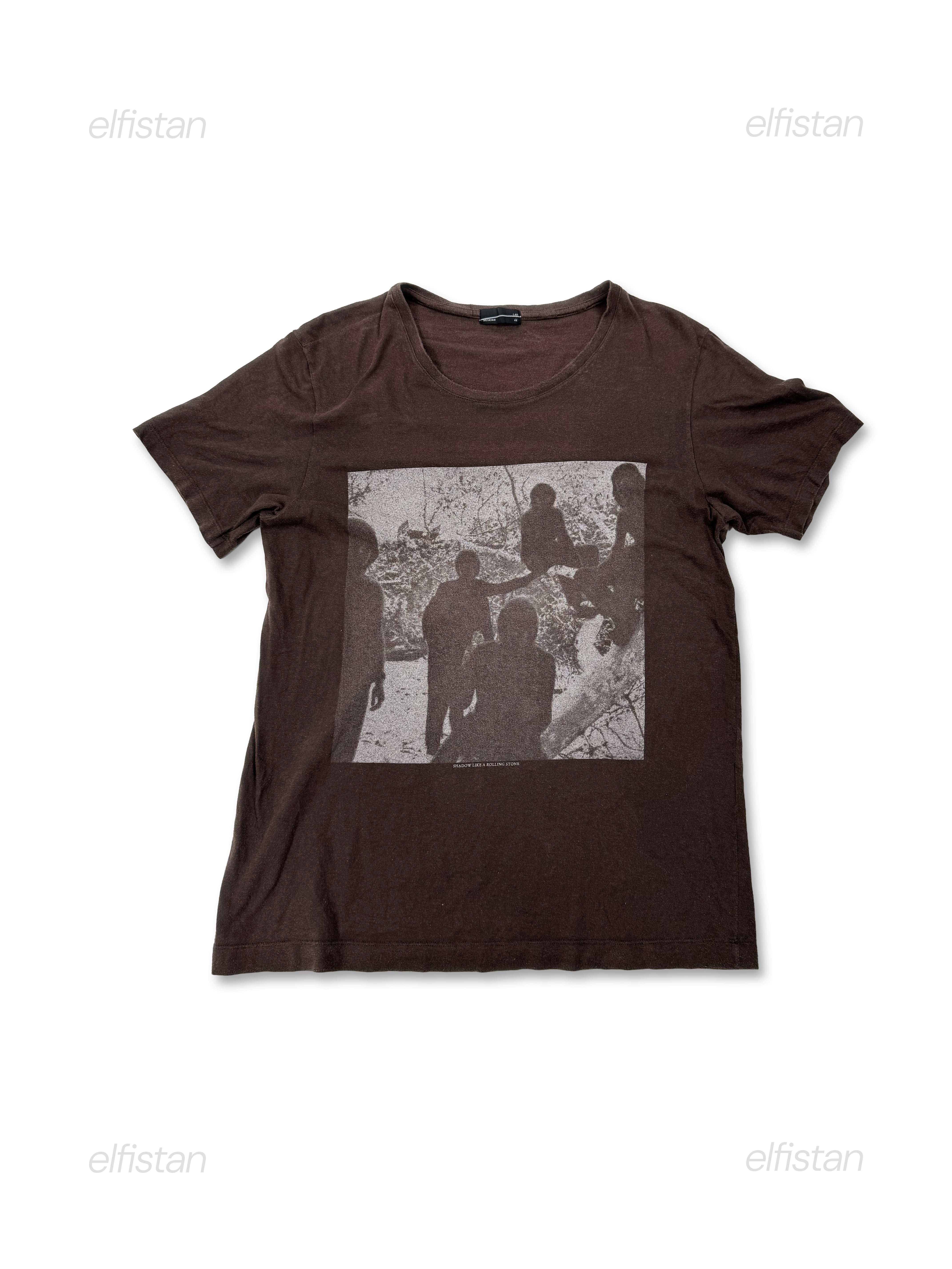 Lad Musician Silhouette Print T-Shirt